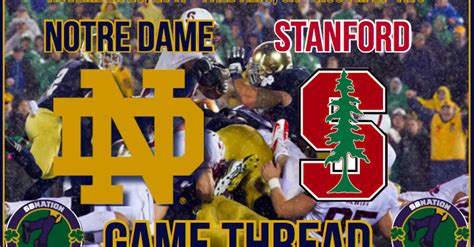 Game Thread 8 Notre Dame Fighting Irish Vs 21 Stanford Cardinal