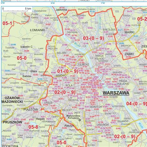 Polska Mapa Cienna Admin Drogowa Z Kodami Pocztowymi X Cm