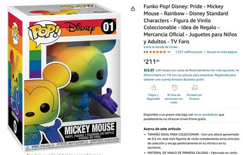 Funko Pop De Mickey Mouse Pride En Tan Solo Pesos Revista Merca