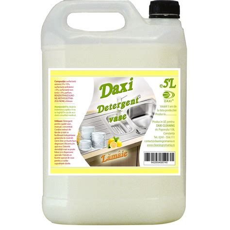 Препарат за съдове концентриран с лимон, Daxi, 5л - eMAG.bg