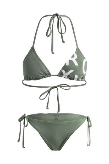 Roxy SD BE CL TIKI TRI REG TS SET Yeşil Kadın Bikini Bikini Roxy
