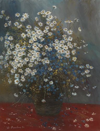 Dmitry Nalbandyan Still Life With Daisies And Cornflowers Flickr