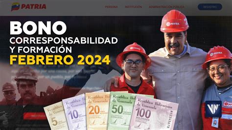 Sigue Pago De Bono Corresponsabilidad Y Formación Febrero 2024