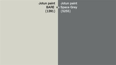 Jotun Paint Bare Vs Space Grey Side By Side Comparison