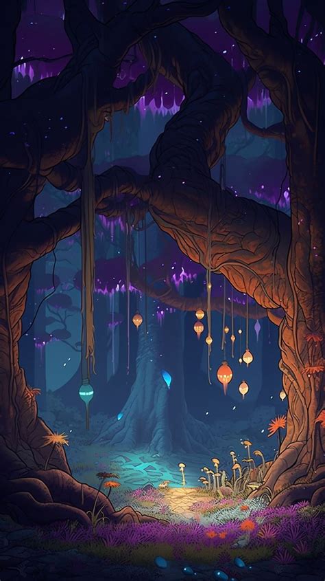 Magical forest | Art wallpaper, Anime scenery wallpaper, Pretty ...