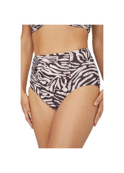 Gorgeous Black White Zebra Print High Waist Bikini Bottoms Matalan