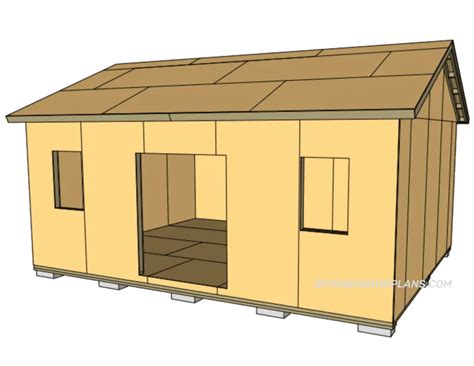 16x20 Shed Plans | Free | Gable Roof | Material List | DIY