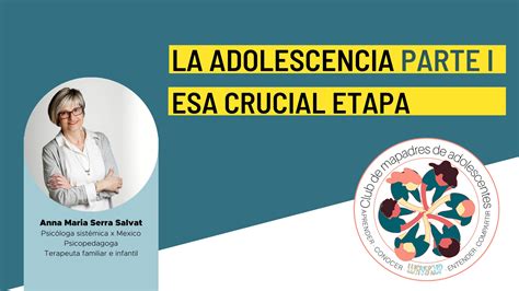 La Adolescencia Esa Crucial Etapa De Los Hij S Club De Mapadres De