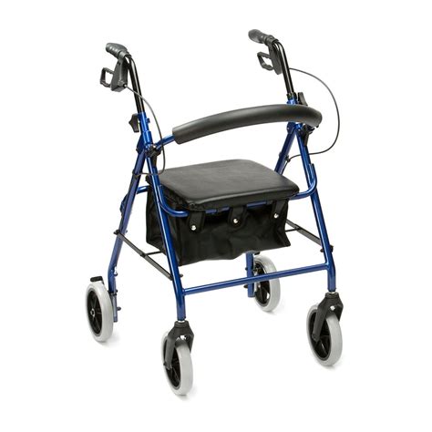 Ultra Lightweight 4 Wheeled Rollator/Mobility Walker (Blue) - Free To ...