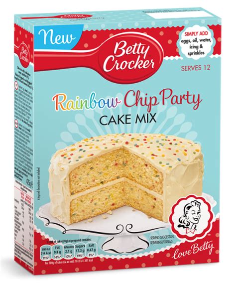 Köp Betty Crocker Rainbow Chip Party Cake Mix 432g Hos Coopers Candy