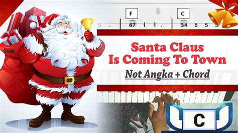 Santa Claus Is Coming To Town Keyboard Tutorial Cover In C Not