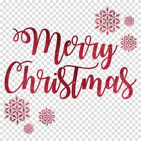 Merry Christmas Text Overlay Merry Christmas Snow Flakes Transparent