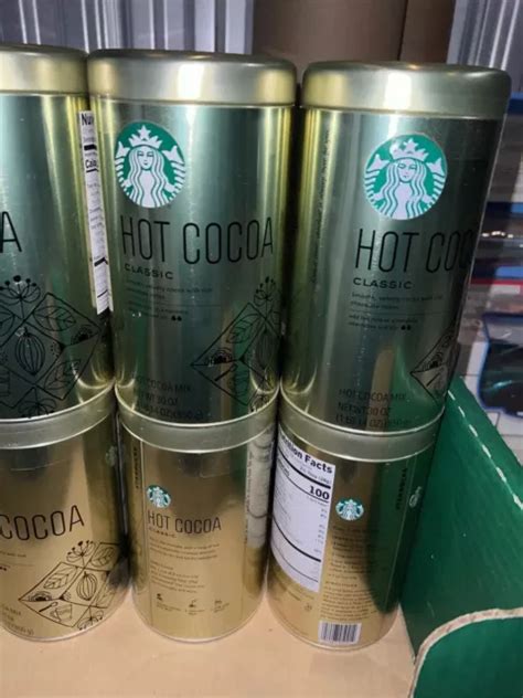 STARBUCKS CLASSIC HOT Cocoa Mix Powder Tins Oz Each Tin Total