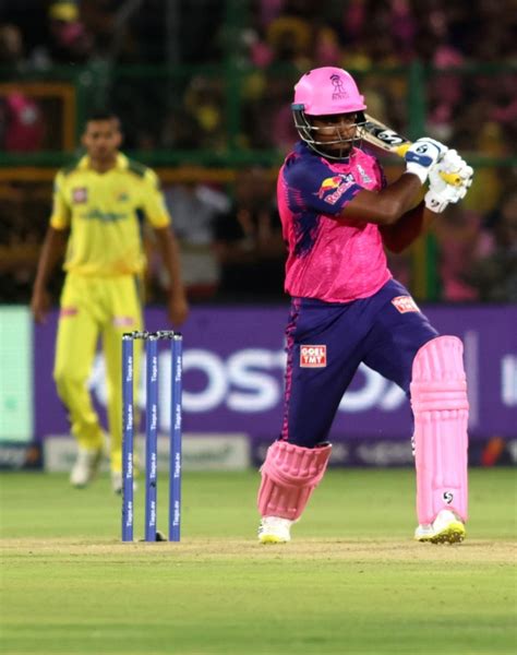 Jaipur Rrs Sanju Samson Plays Shot During The Ipl 2023 Match