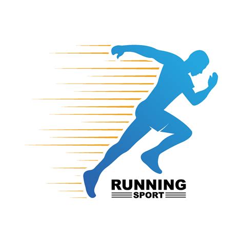 Running Man Silhouette Logo Marathon Logo Template Running Club Or