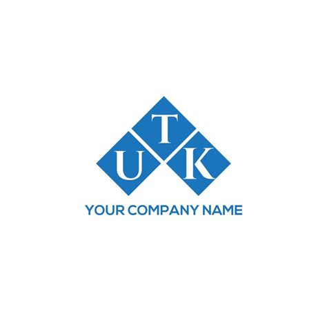 UTK letter logo design on white background. UTK creative initials ...