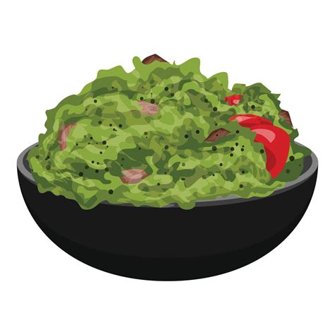 Plate of salad icon, cartoon style 14508125 Vector Art at Vecteezy