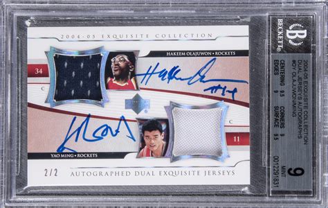 Lot Detail Ud Exquisite Collection Dual Jerseys Autographs