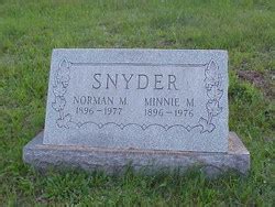 Norman M Snyder 1896 1977 Homenaje De Find A Grave