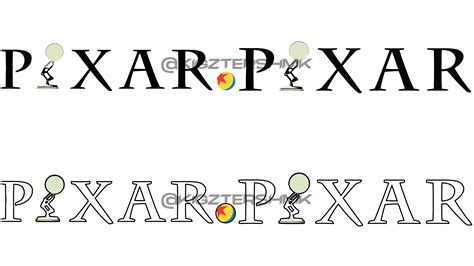 Pixar Logo W/ Luxo Jr. & Ball Sticker/decal (PDF/PNG) - Etsy