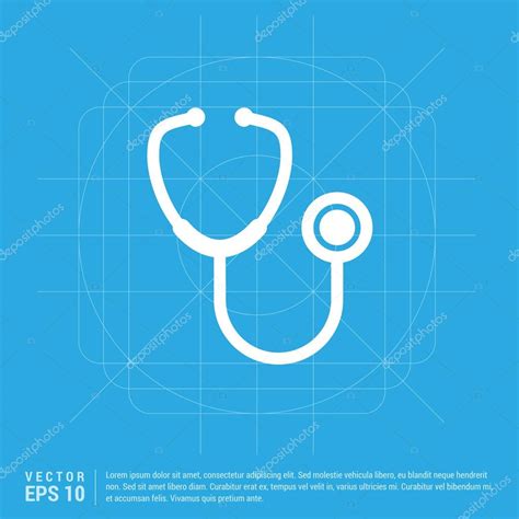 Icono del estetoscopio médico vector gráfico vectorial ibrandify