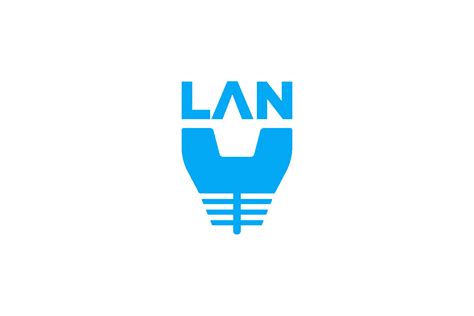 Lan Ethernet Logo Design Vector Isolated Grafik Von Vectoryzen