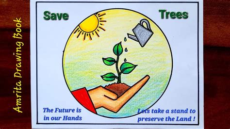 Van Mahotsav Drawing Van Mahotsav Poster Drawing Save Trees Save