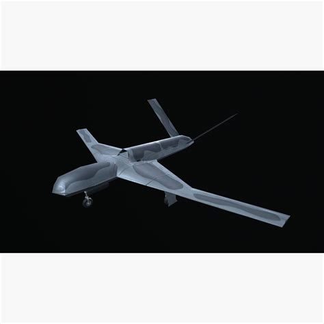 uav mq  avenger vr ar  poly  model  uav  dmodelsorg