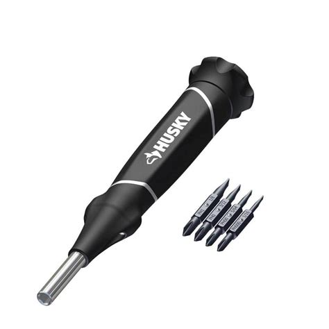 Husky 8 In 1 Screwdriver With Led Light 232360016 The Home Depot