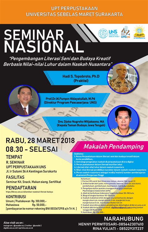 Contoh Poster Seminar Nasional Goresan