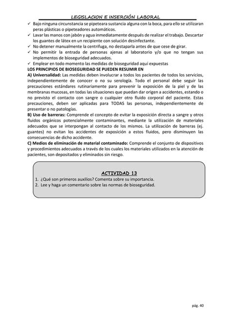 Legislación E Inserción Laboral