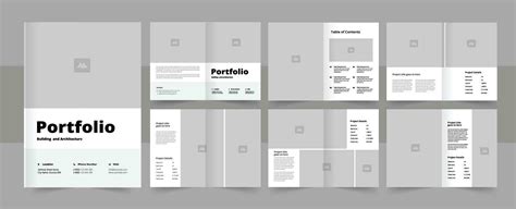 Architecture Portfolio Layout Template 27513821 Vector Art at Vecteezy