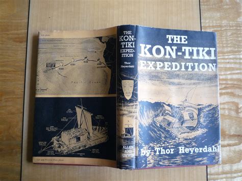 kon tiki expedition author signed  heyerdahl thor shellhouse