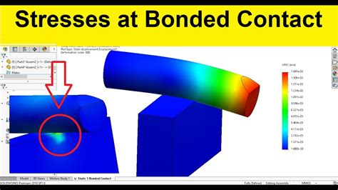 Solidworks Simulation Tutorials Structural Analysis Of Assembly Youtube