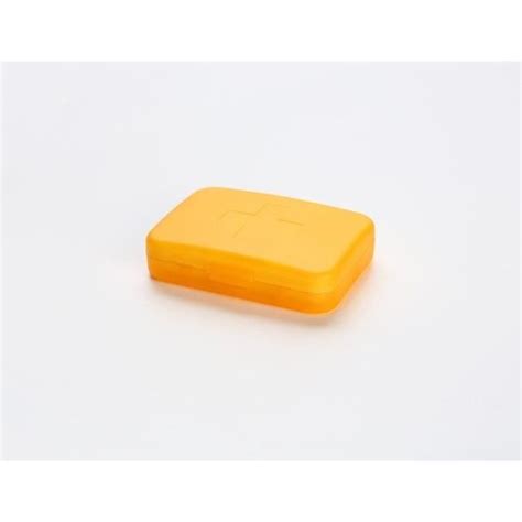 Pill Storage Box Orange Mini Pilulier De Voyage Portable Cases