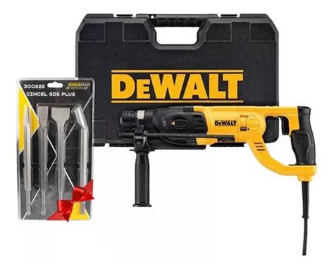 Taladro Rotomartillo Sds Plus Dewalt Kit 4 Cinceles 25cm Envío gratis