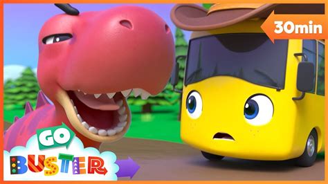 Buster Plays With The Dinosaur Go Buster Baby Cartoon Kids Video