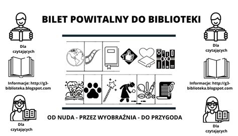 Biblioteka Bez Ogranicze Bilet Powitalny Do Biblioteki Szkolnej