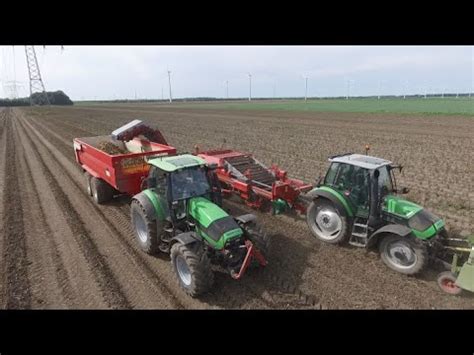 Potato Harvest Deutz Fahr Agrotron TTV 420 Kverneland Underhaug