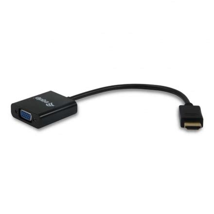 Equip Átalakító 11903607 HDMI VGA átalakító apa anya Audio fekete