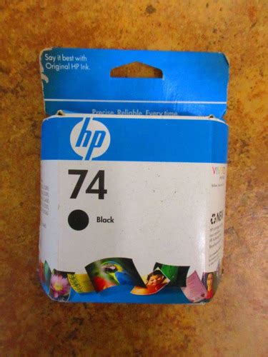 Hp 74 Cb335wn Black Ink Print Cartridge Sealed Ebay