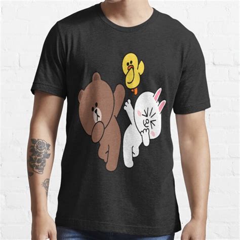 Cute Brown Bear Cony Bunny Rabbit Duck Dancing Classic T Shirt For