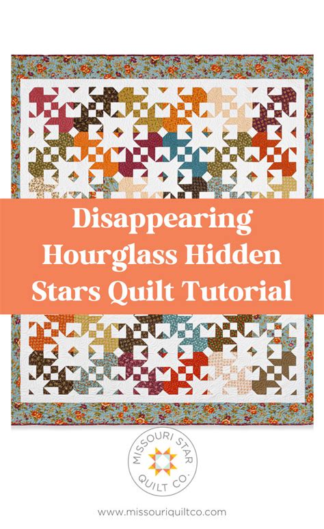 Disappearing Hourglass Hidden Stars Quilt Tutorial Patchwork