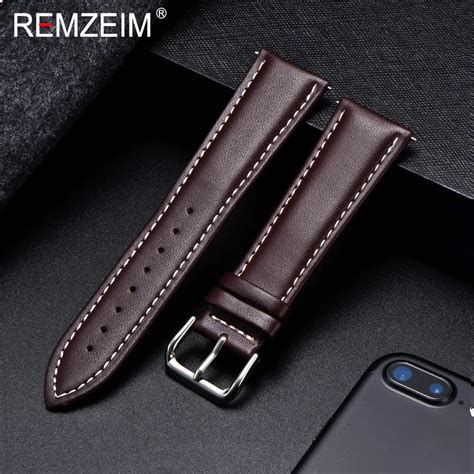 Remzeim Watch Band Genuine Leather Straps Watchbands Mm Mm Mm