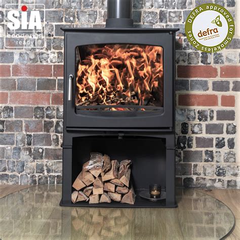 Defra Approved Ecosy 5kw Panoramic Slimline Eco Design Wood Burning