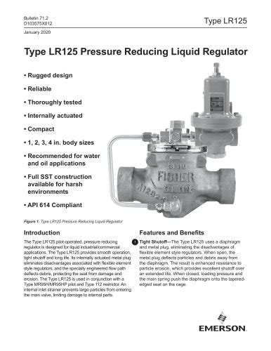 H Series Pressure Reducing Regulator Fisher Regulators Pdf