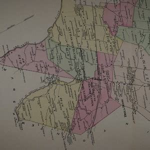 Original 1873 Map of Readington, NJ - Etsy