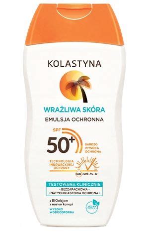 Kolastyna Sun Emulsja do opalania SPF50 Skóra wraż ERLI pl