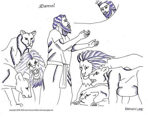 Daniel In The Lion Den Coloring Pages Coloring Home