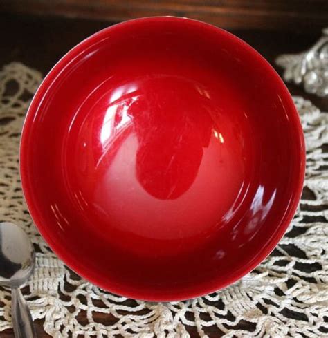 Reed And Barton Silver Bowl With Red Enamel Interior Etsy